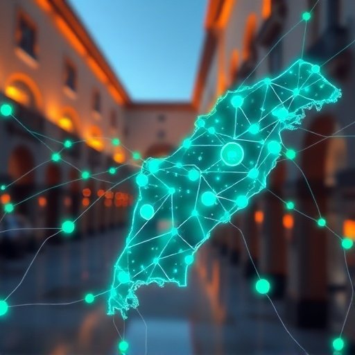 {"prompt":"A futuristic digital illustration featuring a glowing network of interconnected nodes and lines overlaying a stylized map of Morocco, representing the complexity of netlinking and SEO. The scene is set against a blurred background of modern Casablanca architecture with traditional arches. The color palette combines deep tech blues, vibrant emerald greens signifying growth, and touches of terracotta orange. The lighting is bright and cinematic, emphasizing the flow of data and connection between different digital points to create a mood of innovation and expansion.","originalPrompt":"A futuristic digital illustration featuring a glowing network of interconnected nodes and lines overlaying a stylized map of Morocco, representing the complexity of netlinking and SEO. The scene is set against a blurred background of modern Casablanca architecture with traditional arches. The color palette combines deep tech blues, vibrant emerald greens signifying growth, and touches of terracotta orange. The lighting is bright and cinematic, emphasizing the flow of data and connection between different digital points to create a mood of innovation and expansion.","width":512,"height":512,"seed":42,"model":"flux","safe":false,"quality":"medium","image":[],"transparent":false,"reasoning":"balanced","audio":true,"dimensionsExplicit":true,"has_nsfw_concept":false,"concept":null,"trackingData":{"actualModel":"flux","usage":{"completionImageTokens":1,"totalTokenCount":1}}}