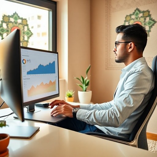{"prompt":"Un jeune entrepreneur marocain assis à un bureau moderne, regardant un écran d'ordinateur affichant des graphiques de trafic organique et de taux de conversion. En arrièreplan, un mur décoré de motifs traditionnels marocains (zelliges colorés) et une petite plante verte. Lumière naturelle douce filtrée par une fenêtre donnant sur une ruelle de médina, ambiance chaleureuse et professionnelle, palette de couleurs chaudes (ocre, rouge terre, vert olive) avec des touches de bleu ciel.","originalPrompt":"Un jeune entrepreneur marocain assis à un bureau moderne, regardant un écran d'ordinateur affichant des graphiques de trafic organique et de taux de conversion. En arrièreplan, un mur décoré de motifs traditionnels marocains (zelliges colorés) et une petite plante verte. Lumière naturelle douce filtrée par une fenêtre donnant sur une ruelle de médina, ambiance chaleureuse et professionnelle, palette de couleurs chaudes (ocre, rouge terre, vert olive) avec des touches de bleu ciel.","width":512,"height":512,"seed":42,"model":"flux","safe":false,"quality":"medium","image":[],"transparent":false,"reasoning":"balanced","audio":true,"dimensionsExplicit":true,"isMature":false,"isChild":false,"trackingData":{"actualModel":"flux","usage":{"completionImageTokens":1,"totalTokenCount":1}}}