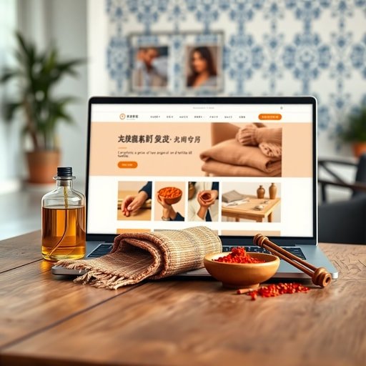 {"prompt":"A high-quality, professional product photography shot featuring a sleek modern laptop open on a rustic wooden table. The laptop screen displays a sophisticated, bilingual e-commerce website interface showcasing luxury Moroccan Argan oil and textiles. Arranged aesthetically around the laptop are authentic physical products: a bottle of golden amber Argan oil, a intricately woven small Berber carpet rolled up, and a ceramic bowl of vibrant red saffron and cumin spices. The background is a soft-focus blend of a modern bright office environment and traditional Moroccan Zellige tile patterns in blue and white. The lighting is warm, natural, and inviting, highlighting the rich textures and colors of the products. The mood is trustworthy, premium, and globally connected.","originalPrompt":"A high-quality, professional product photography shot featuring a sleek modern laptop open on a rustic wooden table. The laptop screen displays a sophisticated, bilingual e-commerce website interface showcasing luxury Moroccan Argan oil and textiles. Arranged aesthetically around the laptop are authentic physical products: a bottle of golden amber Argan oil, a intricately woven small Berber carpet rolled up, and a ceramic bowl of vibrant red saffron and cumin spices. The background is a soft-focus blend of a modern bright office environment and traditional Moroccan Zellige tile patterns in blue and white. The lighting is warm, natural, and inviting, highlighting the rich textures and colors of the products. The mood is trustworthy, premium, and globally connected.","width":512,"height":512,"seed":42,"model":"flux","safe":false,"quality":"medium","image":[],"transparent":false,"reasoning":"balanced","audio":true,"dimensionsExplicit":true,"isMature":false,"isChild":false,"trackingData":{"actualModel":"flux","usage":{"completionImageTokens":1,"totalTokenCount":1}}}