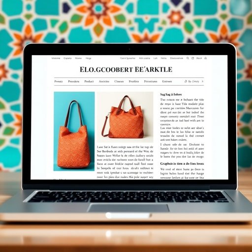 Article de blog e‑commerce marocain présentant un produit local avec éléments SEO visibles