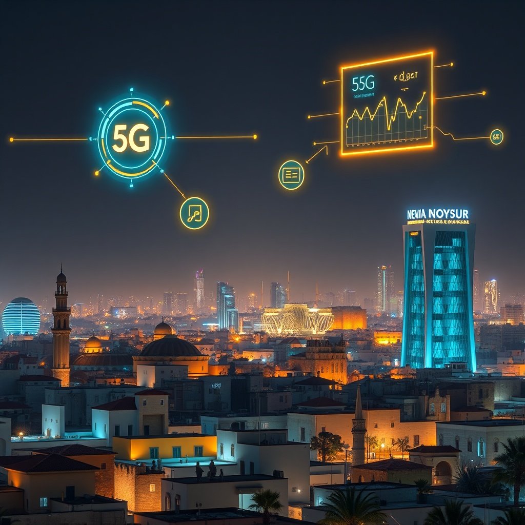 {"prompt":"A futuristic and cinematic view of a Moroccan city skyline at night, featuring a blend of traditional architecture and modern glass towers. The scene is illuminated by vibrant neon blue and gold glowing data streams floating in the air, representing 5G connectivity and artificial intelligence networks. Holographic icons of search algorithms and digital graphs hover above the buildings. The mood is innovative, high-tech, and transformative. The lighting is dramatic with deep contrasts, highlighting the speed of the digital evolution.","originalPrompt":"A futuristic and cinematic view of a Moroccan city skyline at night, featuring a blend of traditional architecture and modern glass towers. The scene is illuminated by vibrant neon blue and gold glowing data streams floating in the air, representing 5G connectivity and artificial intelligence networks. Holographic icons of search algorithms and digital graphs hover above the buildings. The mood is innovative, high-tech, and transformative. The lighting is dramatic with deep contrasts, highlighting the speed of the digital evolution.","width":1024,"height":1024,"seed":42,"model":"flux","safe":false,"quality":"medium","image":[],"transparent":false,"reasoning":"balanced","audio":true,"dimensionsExplicit":true,"has_nsfw_concept":false,"concept":null,"trackingData":{"actualModel":"flux","usage":{"completionImageTokens":1,"totalTokenCount":1}}}