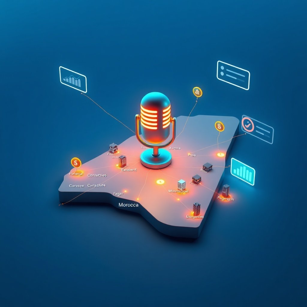 Stratégie de référencement SEO et analyse de données pour la recherche vocale et les assistants virtuels au Maroc.