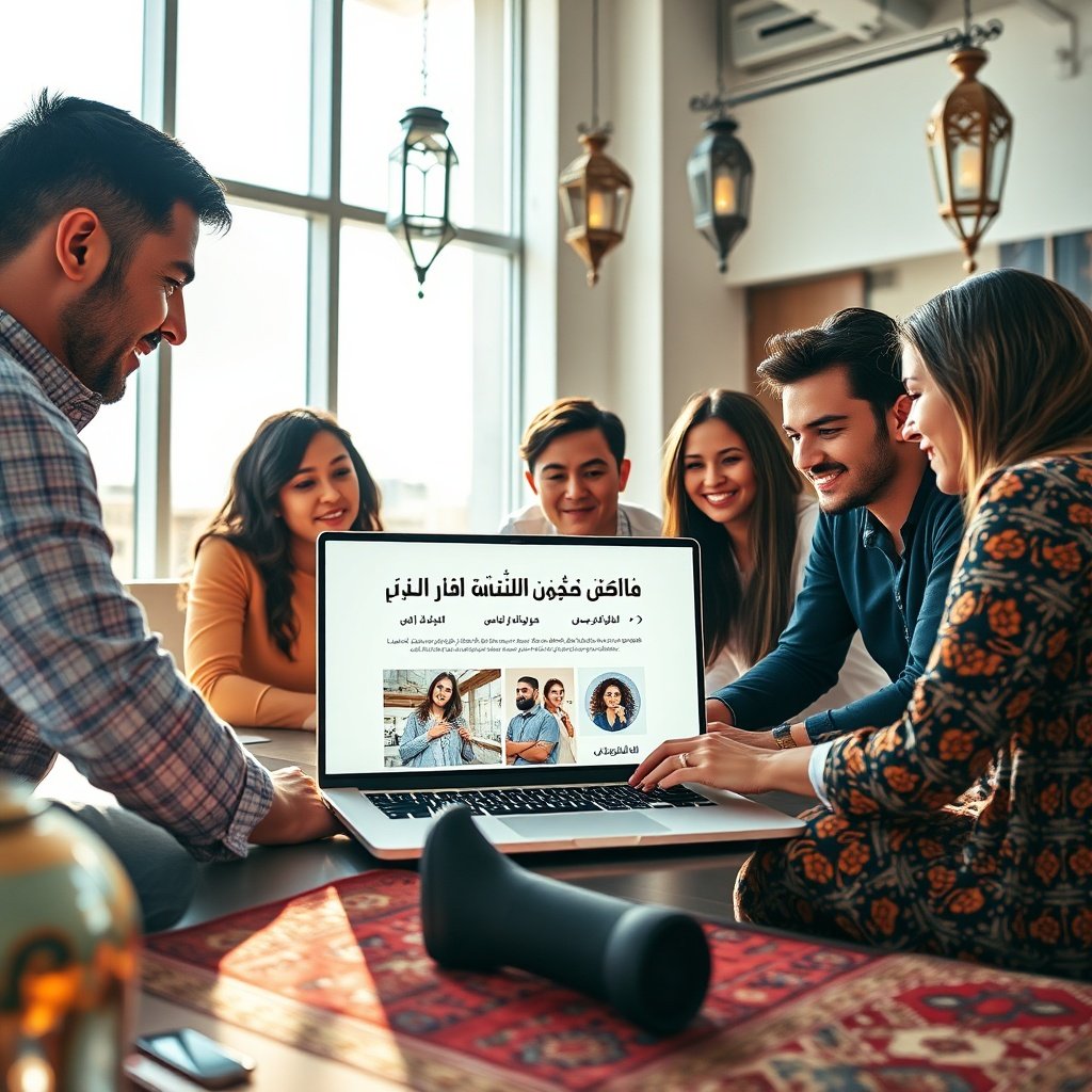 {"prompt":"A modern, sleek office in Casablanca with a diverse team of young Moroccan professionals collaboratively working on a laptop. The screen displays a visually stunning, mobile-responsive website design with Arabic and French text. The room is bathed in warm, natural sunlight streaming through large windows, highlighting the vibrant colors of Moroccan decor like patterned rugs and lanterns. The mood is energetic, innovative, and professional, with a focus on digital growth and teamwork.","originalPrompt":"A modern, sleek office in Casablanca with a diverse team of young Moroccan professionals collaboratively working on a laptop. The screen displays a visually stunning, mobile-responsive website design with Arabic and French text. The room is bathed in warm, natural sunlight streaming through large windows, highlighting the vibrant colors of Moroccan decor like patterned rugs and lanterns. The mood is energetic, innovative, and professional, with a focus on digital growth and teamwork.","width":1024,"height":1024,"seed":42,"model":"flux","safe":false,"quality":"medium","image":[],"transparent":false,"reasoning":"balanced","audio":true,"dimensionsExplicit":true,"has_nsfw_concept":false,"concept":null,"trackingData":{"actualModel":"flux","usage":{"completionImageTokens":1,"totalTokenCount":1}}}