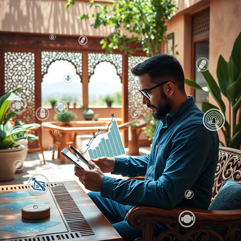 Strategic approach to SEO Maroc highlighting local search optimization, Darija voice search trends, and authoritative backlink building for Moroccan businesses.