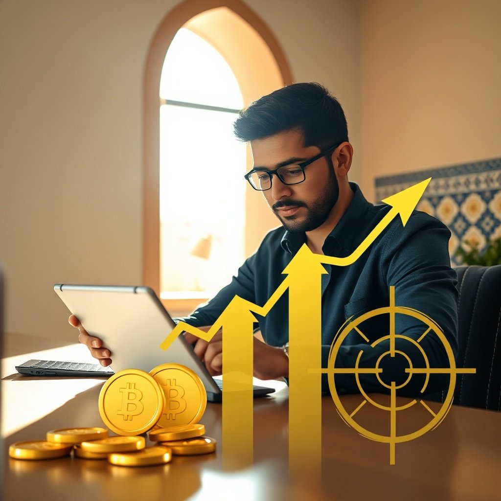 Marketeur optimisant ses paramètres publicitaires sur tablette, illustrant comment la précision du ciblage et l'amélioration continue permettent de maîtriser le coût google ads maroc tout en boostant les conversions locales.